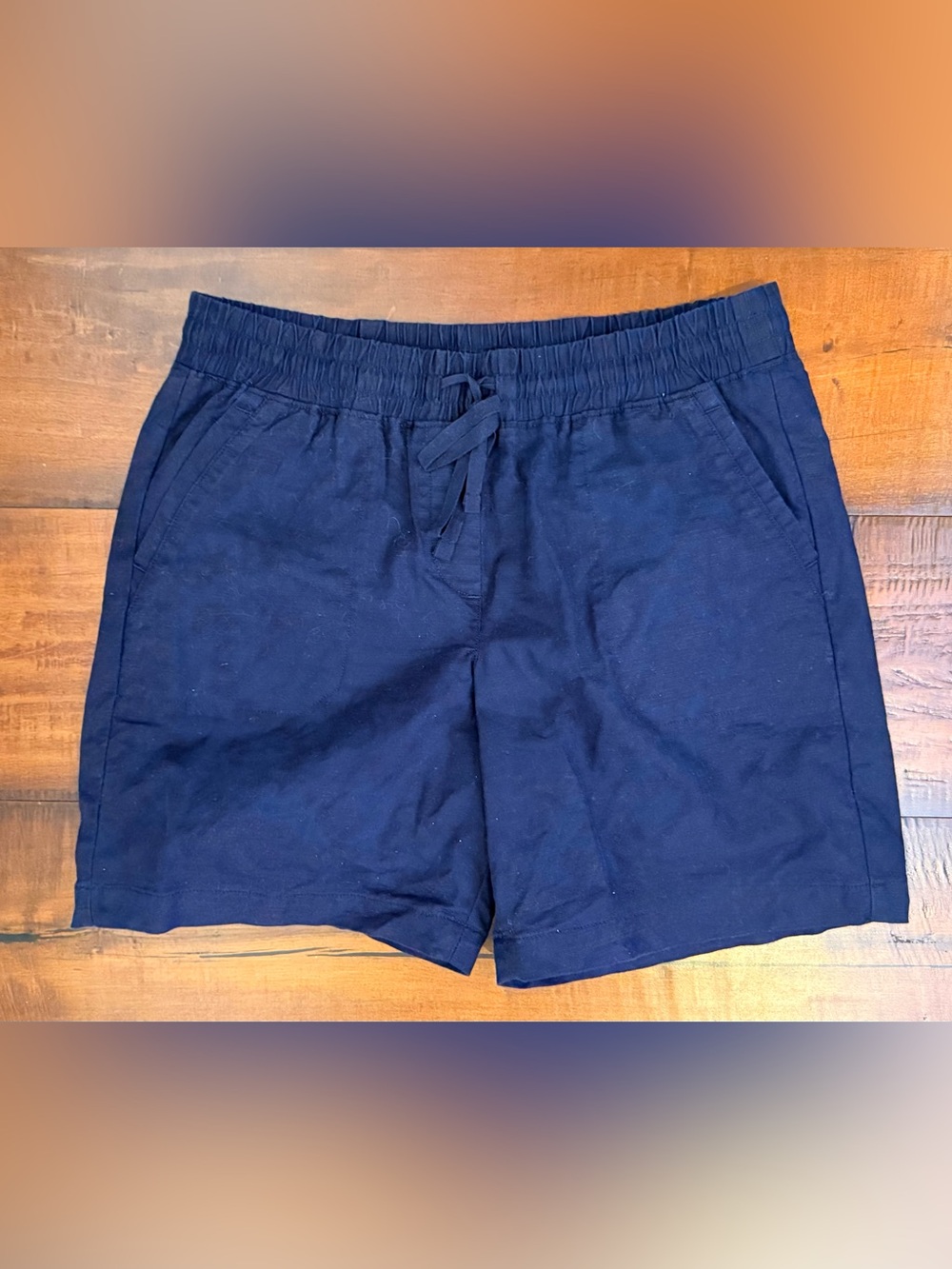 Talbots Navy Blue Drawstring Casual Shorts
